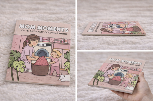 MOM MOMENTS – Livre de coloriage bien-être, instants apaisants et créatifs