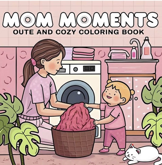 MOM MOMENTS – Livre de coloriage bien-être, instants apaisants et créatifs