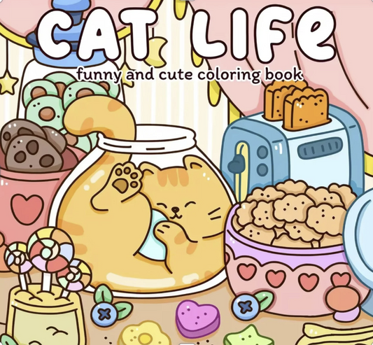 CAT LIFE – Livre de coloriage créatif, univers félin et moments de douceur
