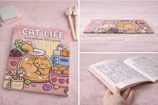 CAT LIFE – Livre de coloriage créatif, univers félin et moments de douceur