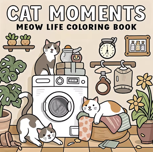 Cat Moments - Des scènes de chats adorables à colorier